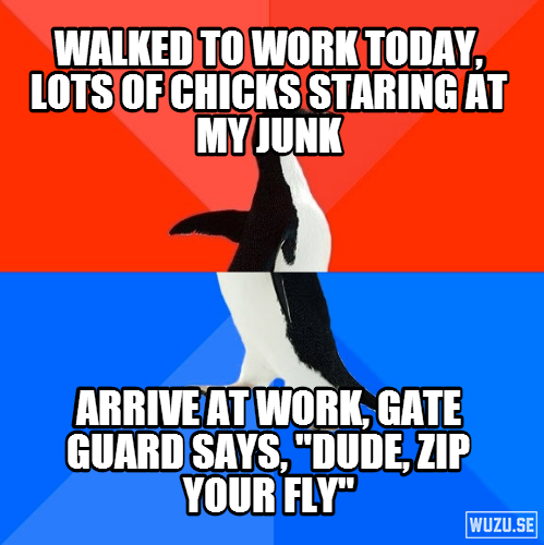 I smiled at most of them too