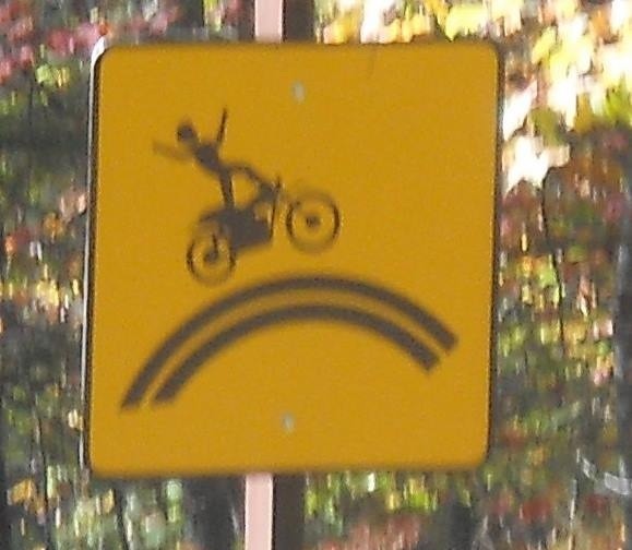 I stopped and waited at this sign for like  minutes an zero people did motocross tricks over a rainbow