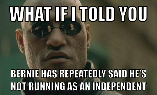 I support Bernie but