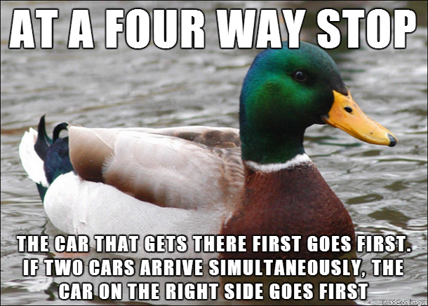 I swear nobody seems to understand four way stops