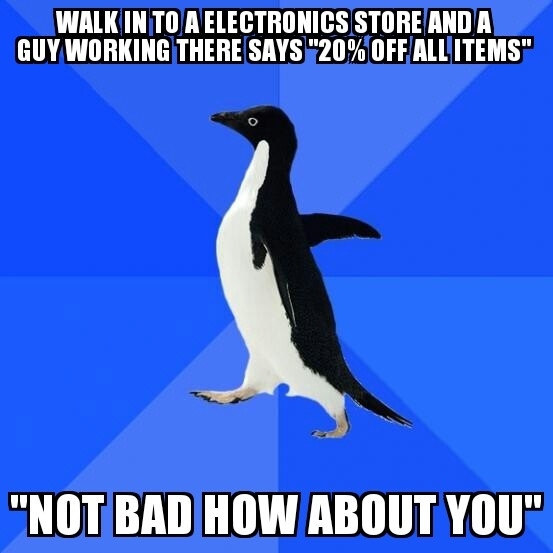 I then left the store a minute after that
