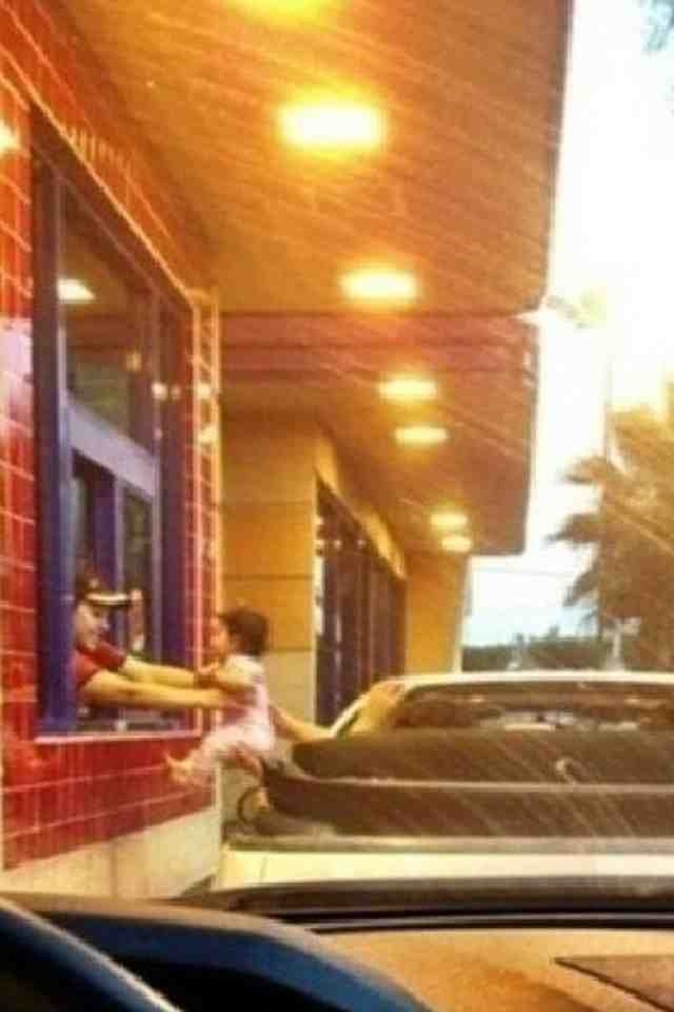 I think he got the kids meal