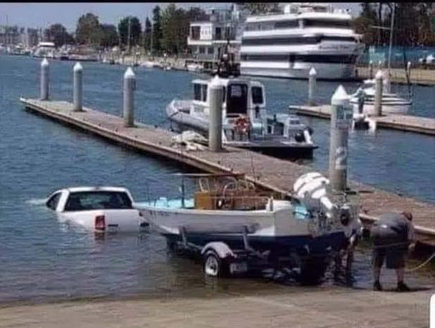 I think he may not be doing this correctly but since I dont own a boat Ill keep my opinion to myself