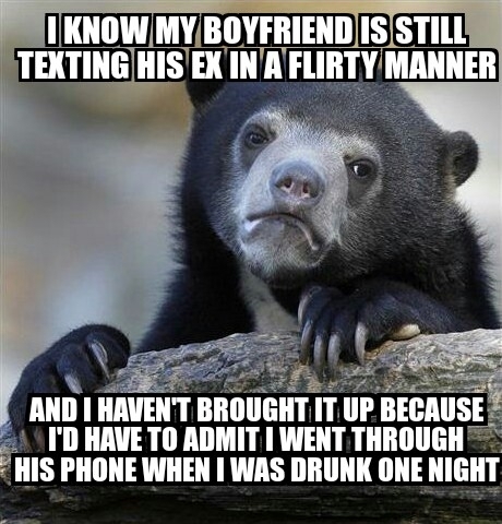 I think Im just scared to be alone honestly