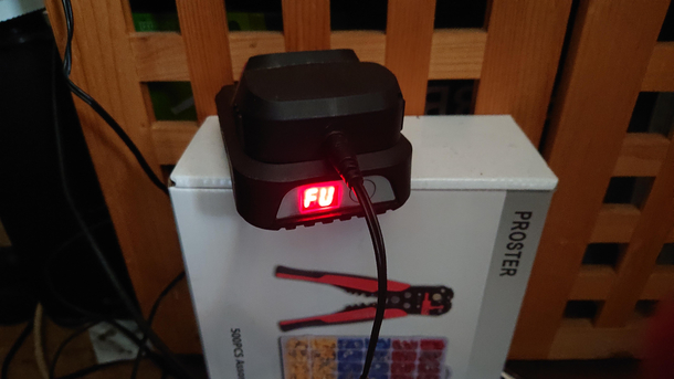 I think my battery charger might have a bit of an attitude