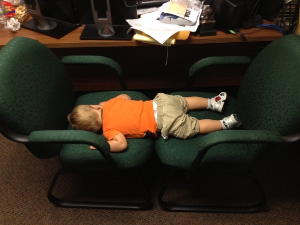 I think my co-worker nailed take your kid to work day