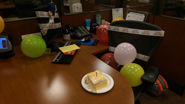 I think my colleagues may have misunderstood me when I requested cheesecake for my birthday