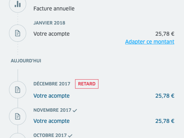 I think my energy company in Belgium is not happy with me forgetting to pay the December bill