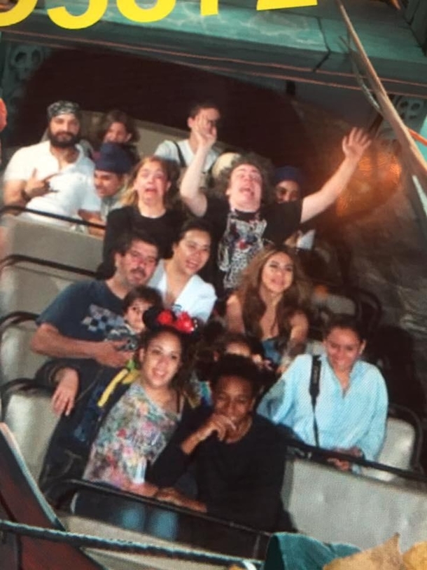 I think my girlfriend and I found the ride being a bit crazier than the other passengers at Pirates of The Caribbean Disneyland Paris