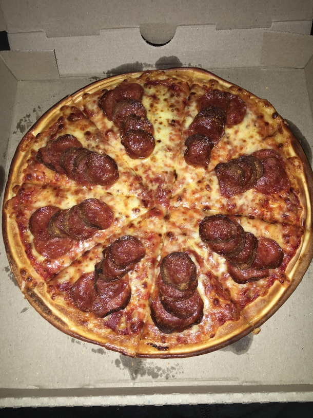 I think my pizza guy has OCD