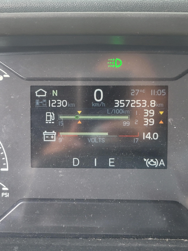 I think my trucks trying to tell me something