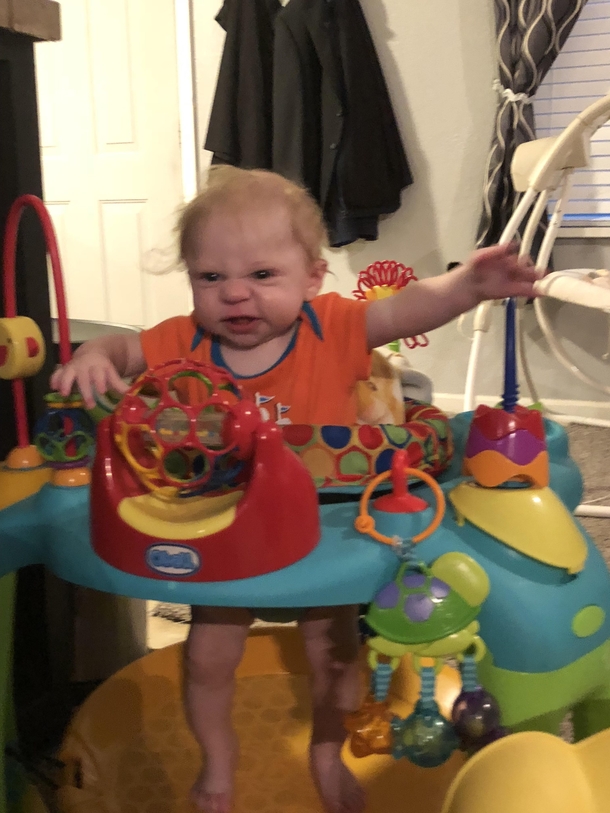 I think my wife may have given birth to a super villain