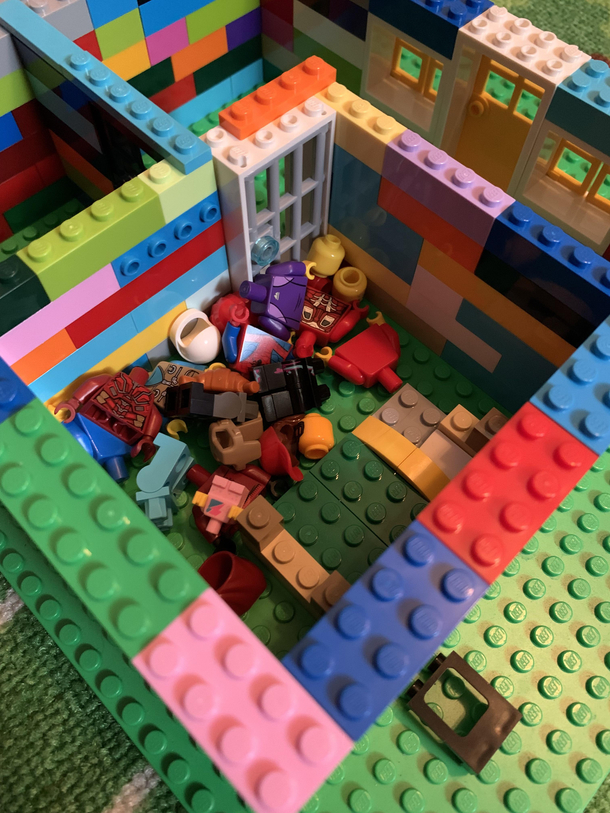 I think my  year old created a murder dungeon  
