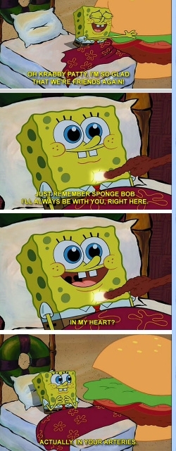 I think of this every time I eat a hamburger