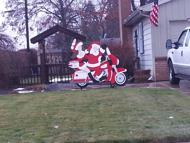 I think Santa is having a midlife crisis