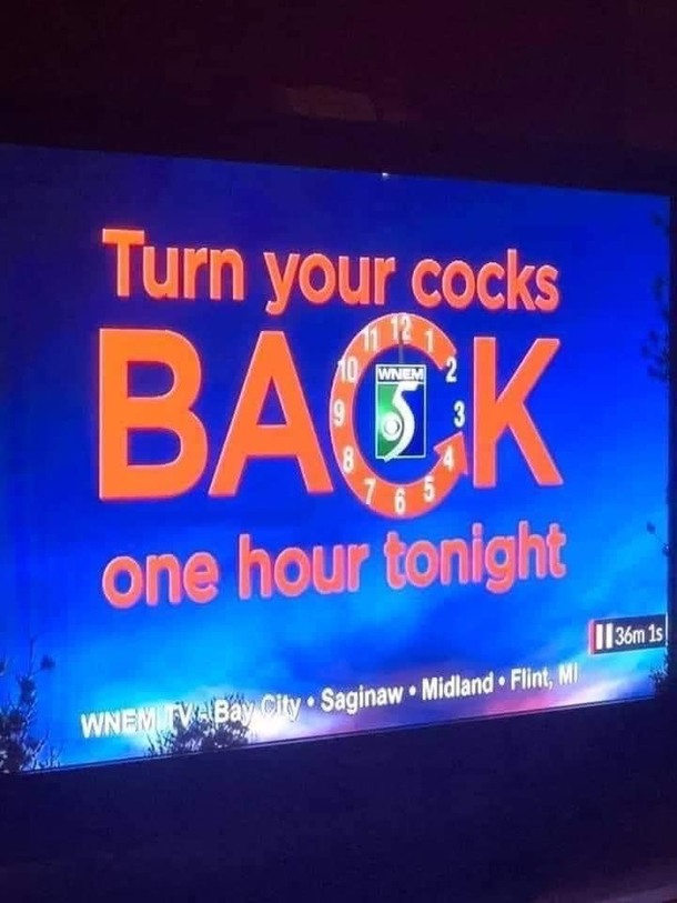 I think someone made a mistake on last nights broadcast