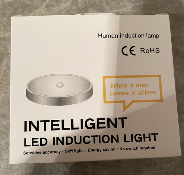 I think the slogan needs a rethink on this light I bought