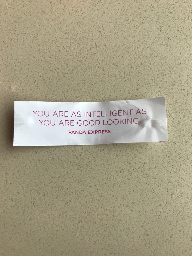 I think this fortune cookie is telling me Im dumb