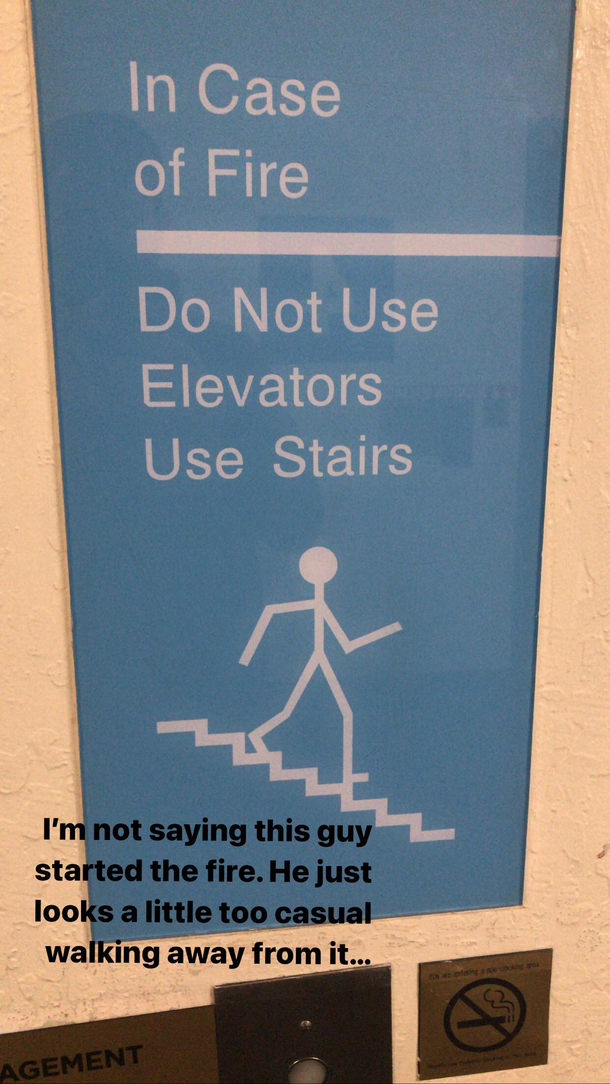 I think this stick figure is acting a little TOO nonchalant for my tastes