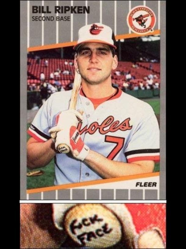 I think we can all agree that Bill Ripken had the best baseball card of all time