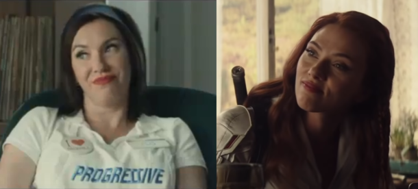 I thought I recognized Black Widows smirk