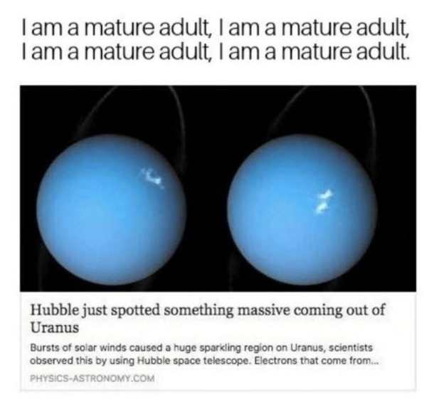 I thought I was mature turns out still a child
