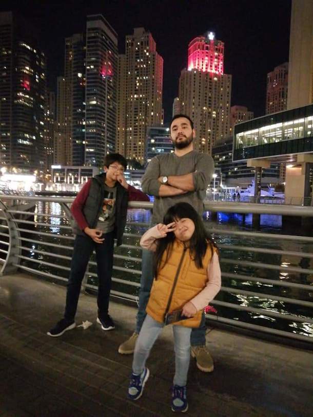 I thought it was a wholesome family picture until My son caught me with a ball gazer