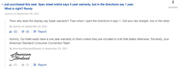 I thought the company was calling the customer a dummy until I saw his username