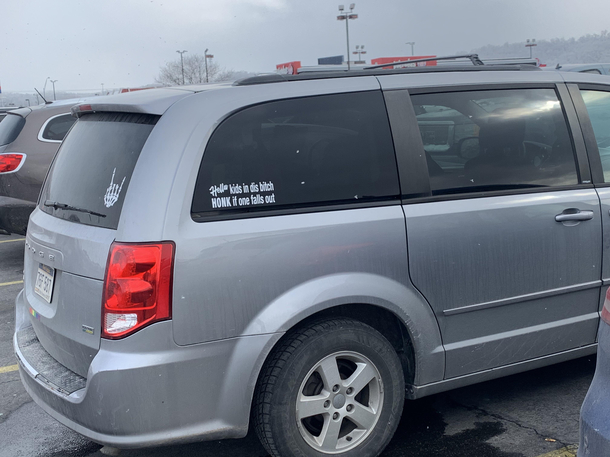 I thought this persons bumper sticker was comedy gold