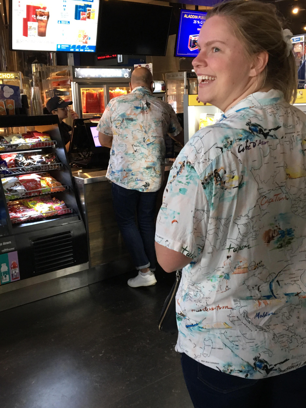 I told her not to wear that shirt everyone has