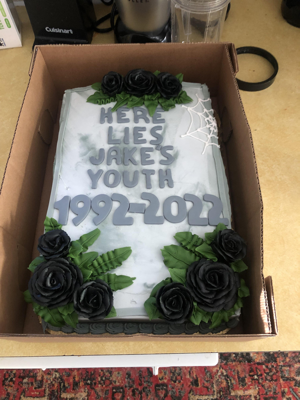 I told my fianc I got him the perfect th birthday cake it wasnt what he expected