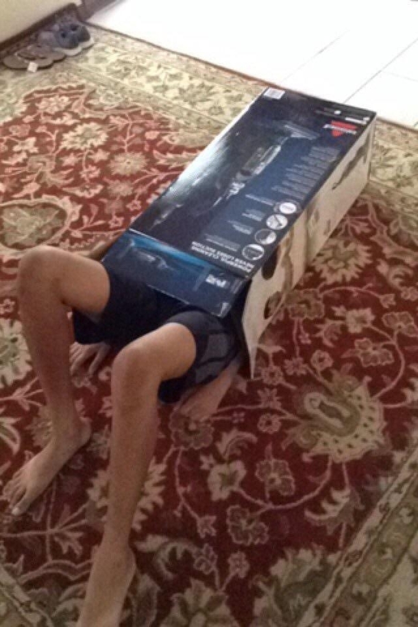 I told my little brother to assemble the vacuum this is what I find