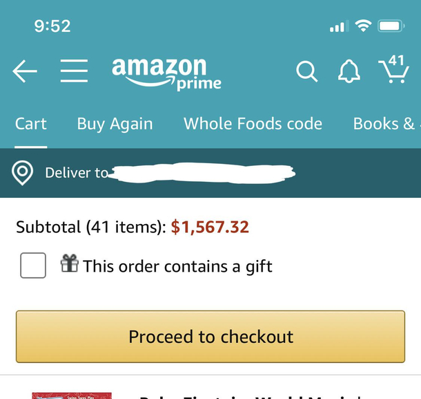 I told my  yo autistic son he has  left on an amazon gift card put a few things in the cart that you want then well go through it together and decide what to get He went overboard just a little lol