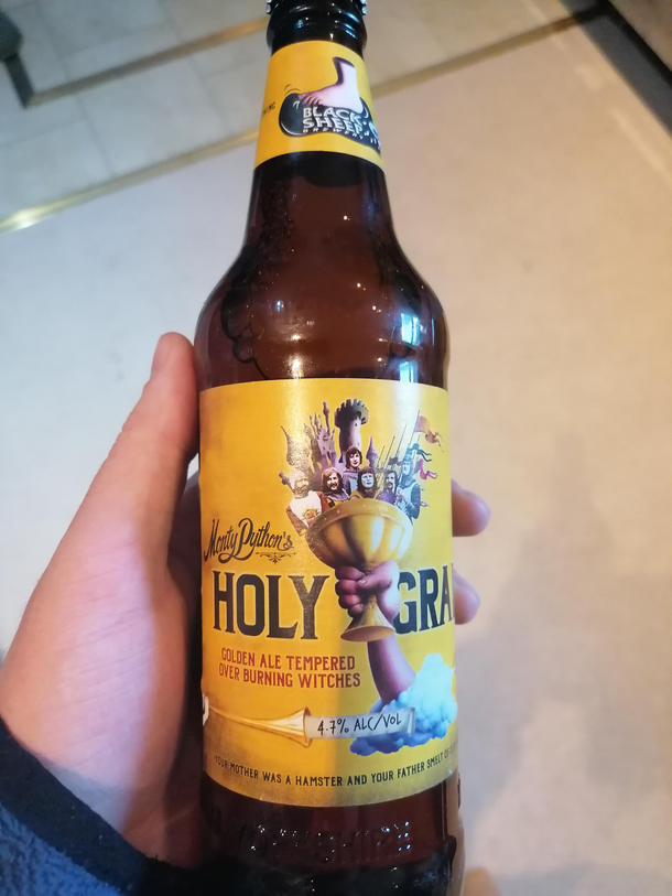 I too have found a funny beer label