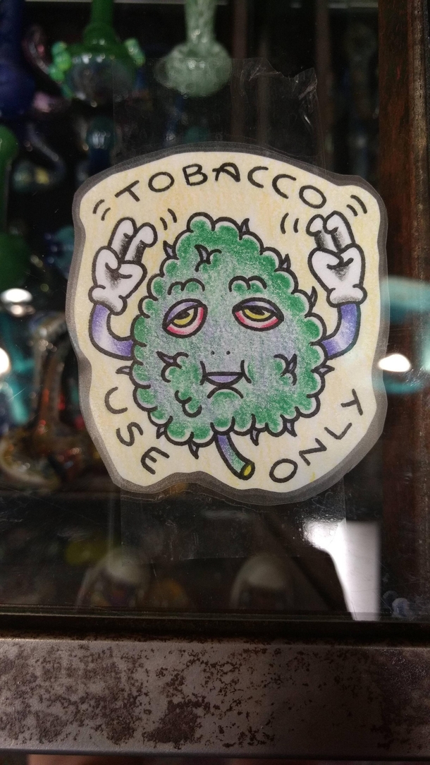 I too ran across a smoke shop sign