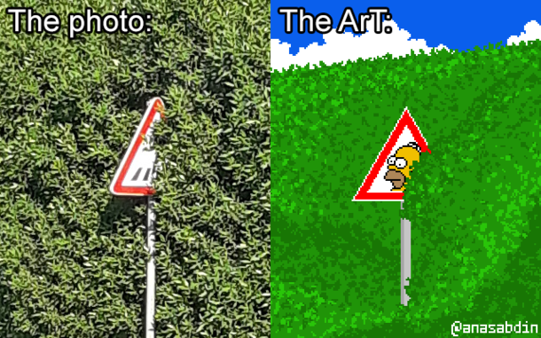 I took a photo of this sign and got inspired