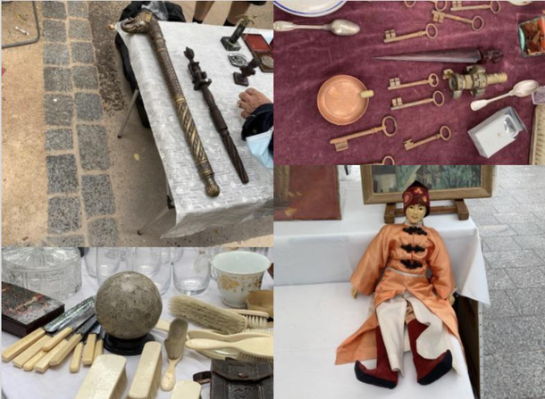 i took pictures of the things that were most likely to curse you at the Paris flea market