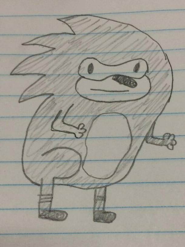 I tried to draw sonic from memory