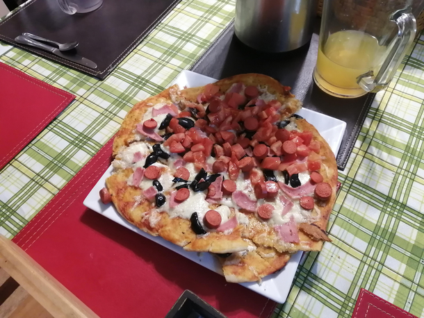 I tried to make a pizza