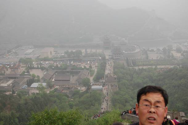 I tried to take a picture of the Great Wall