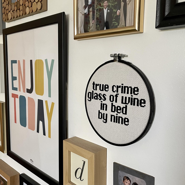 I truly identify with this wall hanging