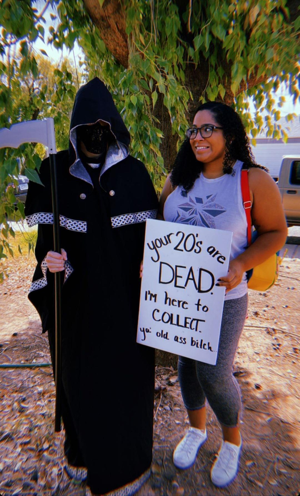 I turned  on Thursday and this is how my best friend showed up to my house