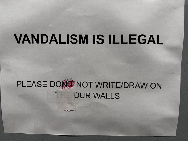 I uhhh think someone was mad while making this Seen in restaurant bathroom