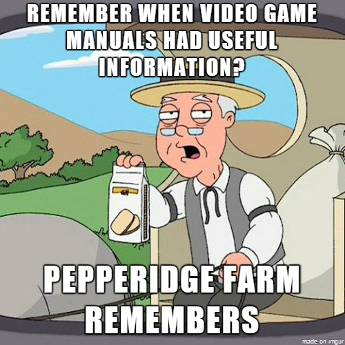 I used to read these things on the car ride home after buying a new game