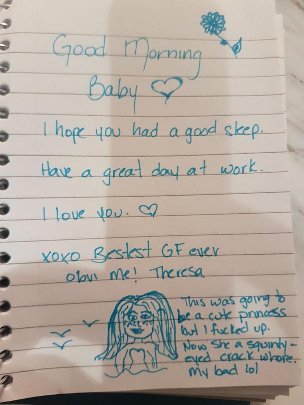 I wake up to notes like this