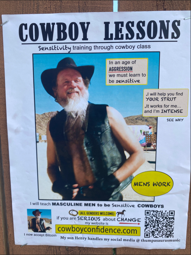 I want to be a sensitive cowboy