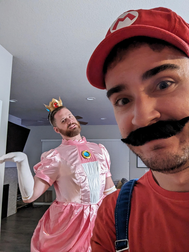 I wanted to do Mario and Luigi but he was having none of it