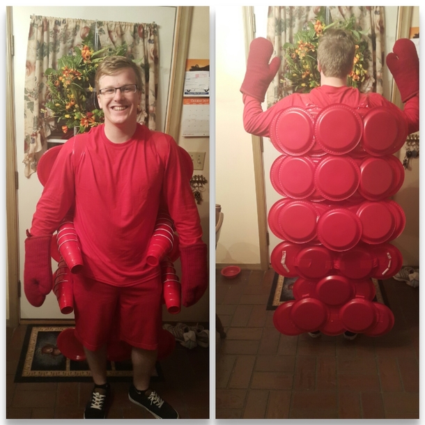 I was a lobster last night 