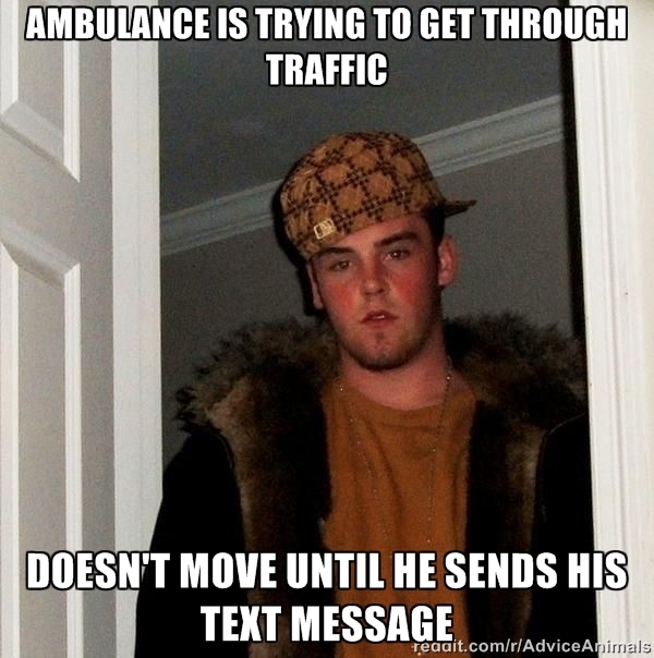I was ashamed to be sitting in the car with him