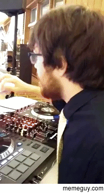 I was assistant DJ at a party this is how I spent my time